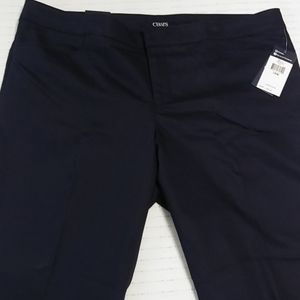 NWT Chaps Perfectly Polished Pants -Navy